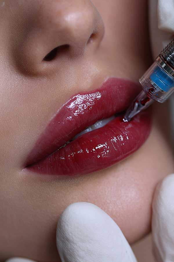 Lip blush procedure
